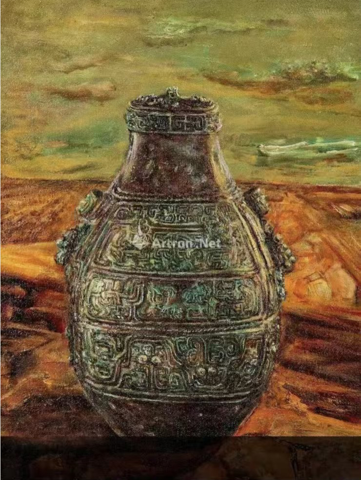 徐旭作品7 中国文物油画《商周青铜》创作时间2006年
